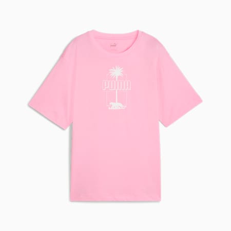 ESS+ PALM RESORT Women's Graphic Tee, Pink Lilac, small