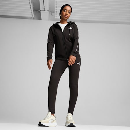 Metallic Tracksuit Women, PUMA Black, small