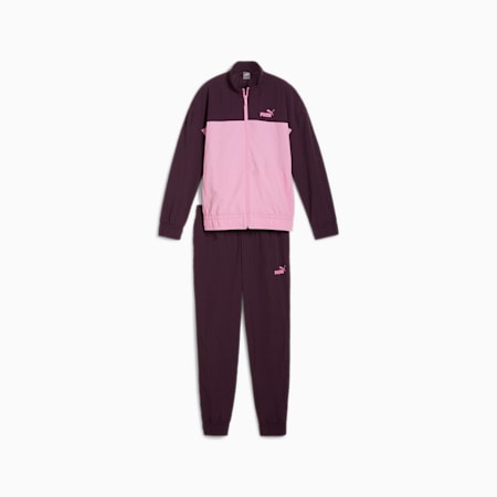 Geweven trainingspak voor dames, Midnight Plum, small