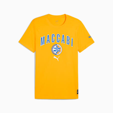 Maccabi Practice Basketball Tee Men, Gold Fusion, small-DFA