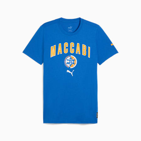 Maccabi Practice Basketball Tee Men, Nautical Blue, small-DFA