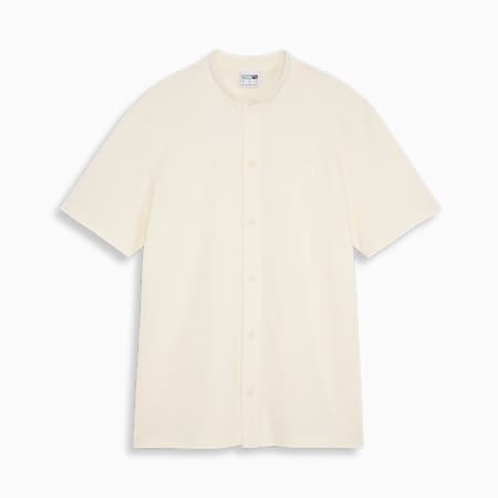 PUMA CLASSICS Pique Shirt, Frosted Ivory, small-IDN