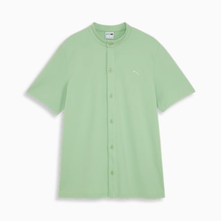 PUMA CLASSICS Pique Shirt, Pure Green, small-IDN