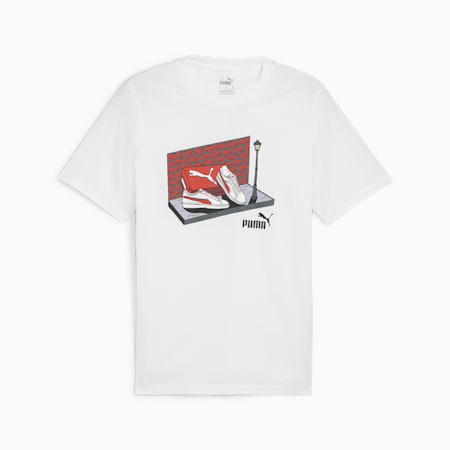 Kaos Pria Logo Sneaker PUMA, PUMA White, small-IDN