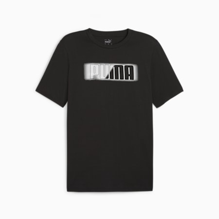 PUMA Logo  Men's T-Shirt, PUMA Black, small-SEA