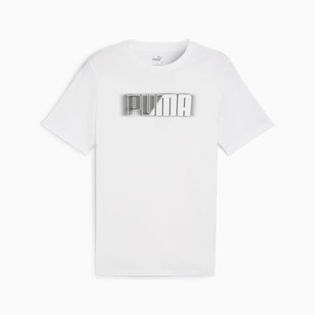 PUMA Logo  Men's T-Shirt, PUMA White, small-SEA