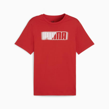 PUMA Logo  Men's T-Shirt, For All Time Red, small-PHL