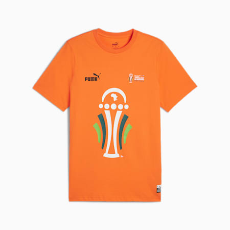 חולצת טי לגברים עם גביע טורניר PUMA AFCON 2023, Rickie Orange, small-DFA