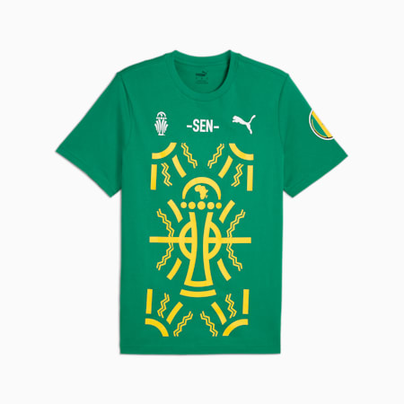 T-shirt TotalEnergies CAF Coppa d'Africa 2023 Senegal da uomo, Sport Green, small