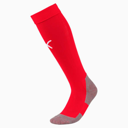 Football Men's LIGA Core Socks, Puma Red-Puma White, small