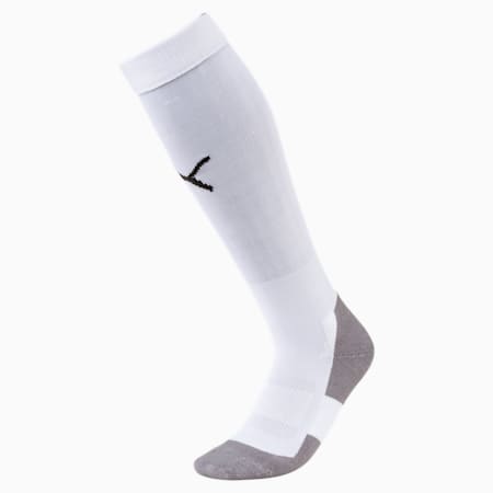Football Men's LIGA Core Socks, Puma White-Puma Black, small-GBR