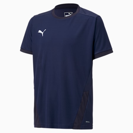 Camiseta de fútbol teamGOAL para niño, Peacoat-Puma New Navy, pequeño
