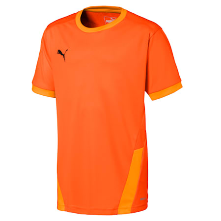 teamGOAL Football Kids' Jersey, GOLDEN POPPY-Flame Orange, small-SEA