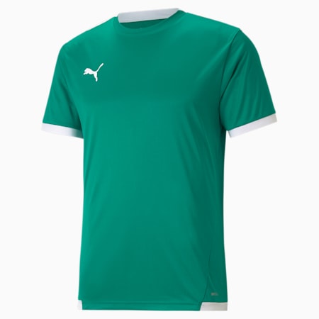 Kaus Jersey Sepak Bola Pria teamLIGA, Pepper Green-Puma White, small-IDN