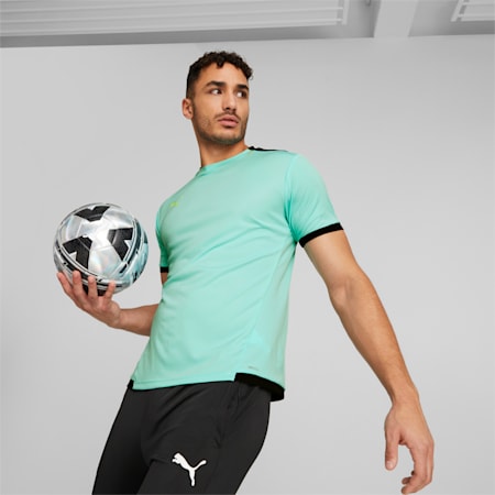 חולצת כדורגל teamLIGA לגברים, Electric Peppermint, small-DFA