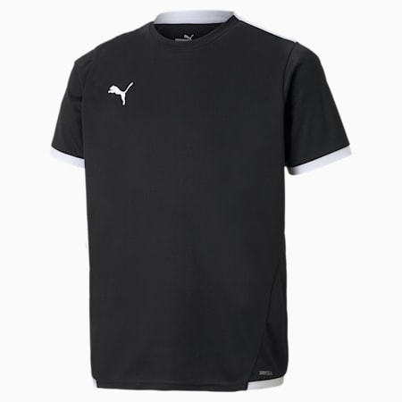 Camiseta de fútbol teamLIGA juvenil, Puma Black-Puma White, small