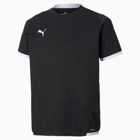 Maglia da calcio teamLIGA per ragazzi, Puma Black-Puma White, small