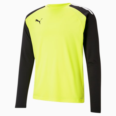 teamPACER Long Sleeve Men's Goalkeeper Jersey, Fluo Yellow-Puma Black-Puma White, small-SEA