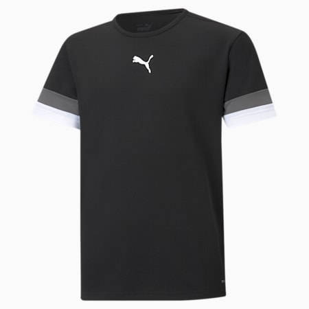 teamRISE Football Jersey Youth, Puma Black-Smoked Pearl-Puma White, small-SEA