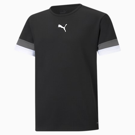Młodzieżowa sportowa koszulka piłkarska teamRISE, Puma Black-Smoked Pearl-Puma White, small