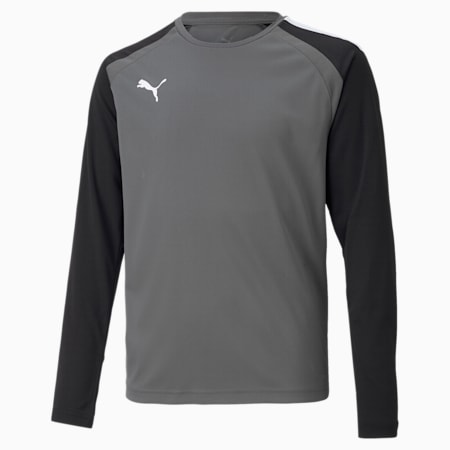 teamPACER Long Sleeve Youth Goalkeeper Jersey, Smoked Pearl-Puma Black-Puma White, small-PHL