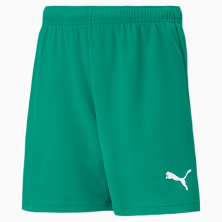 teamRISE Youth Football Shorts, Pepper Green-Puma White, small-SEA