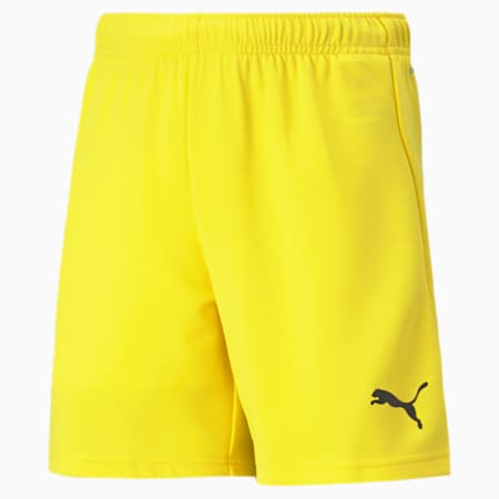 กางเกงฟุตบอลเด็กโต teamRISE, Cyber Yellow-Puma Black