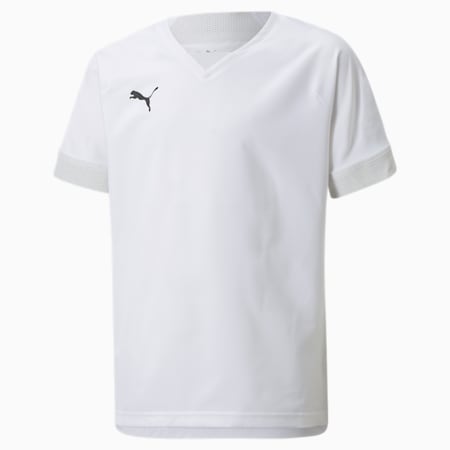 teamFINAL Youth Football Jersey, Puma White-Nimbus Cloud, small-SEA