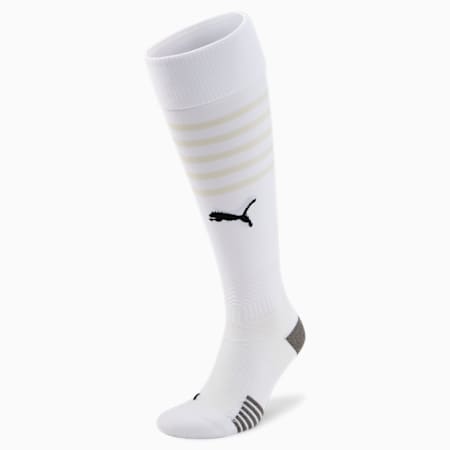 teamFINAL Men's Football Socks, Puma White-Puma Black, small-THA