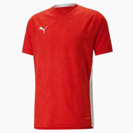 teamCUP Men's Slim Fit T-Shirt, PUMA Red, small-IND