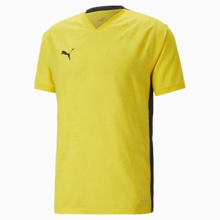 teamCUP Men's Slim Fit T-Shirt, Cyber Yellow, small-IND