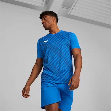 teamULTIMATE Football Jersey Men, Electric Blue Lemonade, small