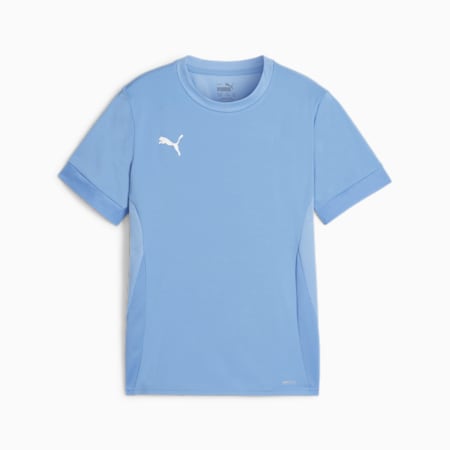 เสื้อออกกำลังกายเด็กโต teamGOAL Youth Matchday, Team Light Blue-PUMA White-Clear Sea, small-THA