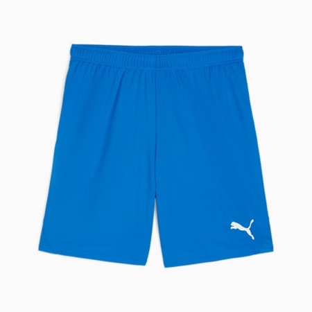 teamGOAL Men's Football Shorts, Electric Blue Lemonade-PUMA White, small-THA