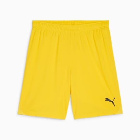 teamGOAL Men's Football Shorts, Faster Yellow-PUMA Black, small-THA