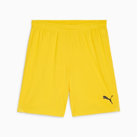 กางเกงฟุตบอลผู้ชาย teamGOAL, Faster Yellow-PUMA Black, small-THA