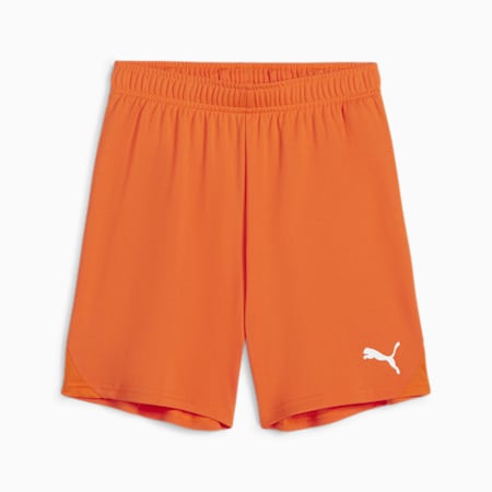 teamGOAL Youth Football Shorts, Rickie Orange-PUMA White, small-THA