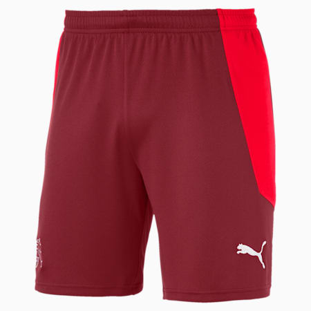 Suisse Men's Home Replica Shorts, Pomegranate-Puma Red, small
