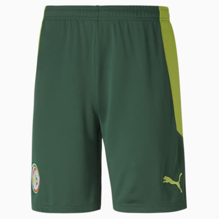 Senegal Away Replica Men's Football Shorts, Dark Green-Limepunch, small-GBR