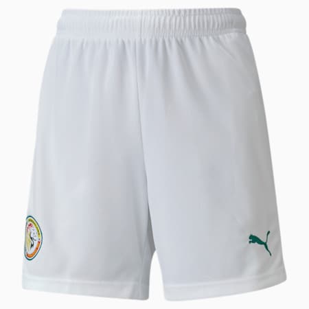 Shorts de fútbol réplica de la 1.ª equipación de Senegal juvenil, Puma White-Pepper Green, small