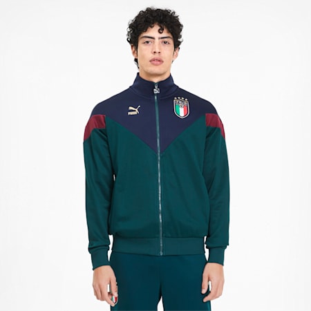 Italia Iconic Mcs Herren Trainingsjacke Ponderosa Pine Peacoat Puma Italia Puma Deutschland