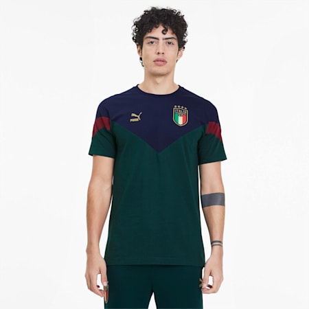 T-Shirt Italia Iconic MCS pour homme, Ponderosa Pine-peacoat, small