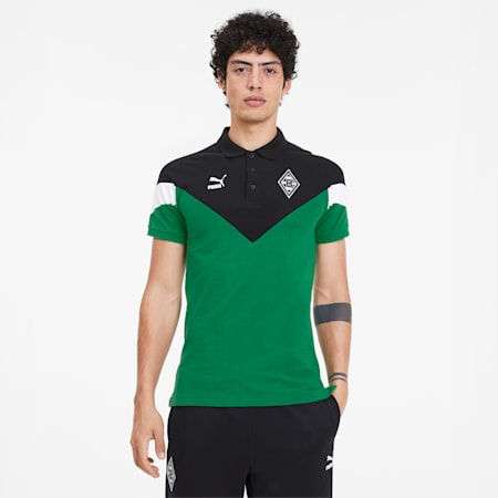 Borussia Mönchengladbach Men's MCS Polo Shirt | Amazon Green | PUMA Shoes | PUMA