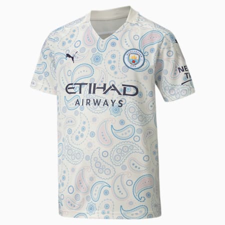 Man City Third Replica Youth Jersey Whisper White Peacoat Puma Personalise Puma United Kingdom