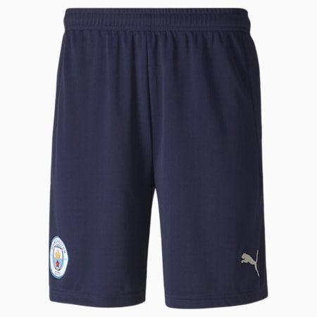 Manchester City FC Men's Replica Shorts, Peacoat-Whisper White, small-SEA