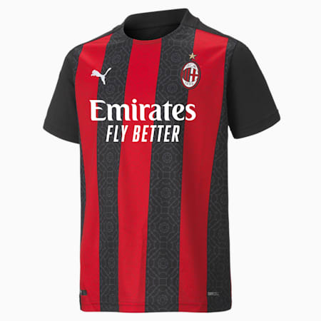 AC Milan Kids' Home Replica Jersey | Tango Red -Puma Black | PUMA New ...