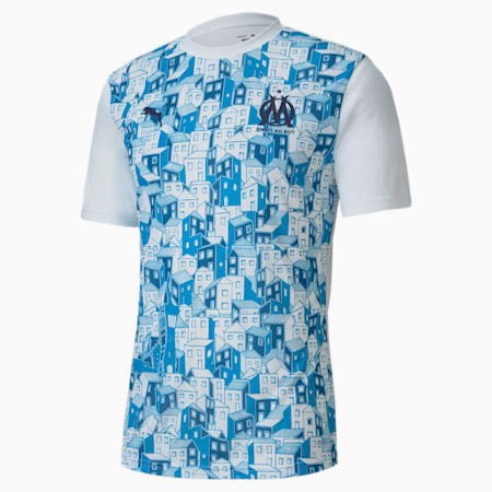Olympique De Marseille Stadium Men S Jersey Puma White Bleu Azur Puma Olympique De Marseille Puma Finland