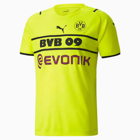 BVB Cup Replica Men's Jersey 21/22, Safety Yellow-Puma Black, small