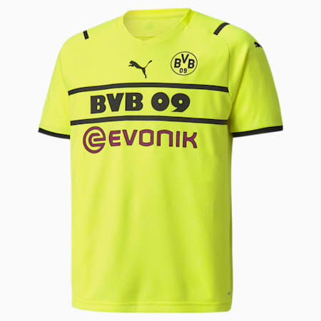 BVB Cup Replica Youth  Jersey, Safety Yellow-Puma Black, small-GBR
