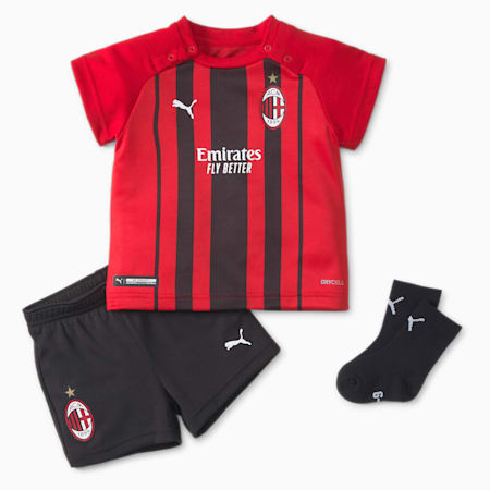 AC Milan Home Babies' Football Mini-Kit, Tango Red -Puma Black, small-GBR